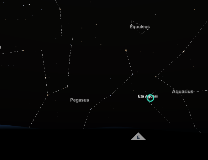 ETA Aquarids Meteor Shower from Pune